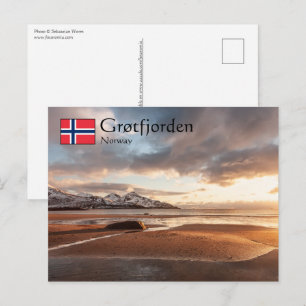 Grotfjorden Norwegen Postkarte