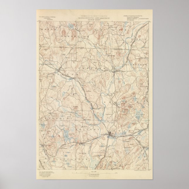 Groton, Massachusetts Poster (Vorne)