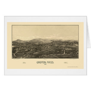 Groton, panoramische Karte MAs - 1886