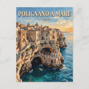 Grotta Palazzese Polignano a Mare Italien Postkarte