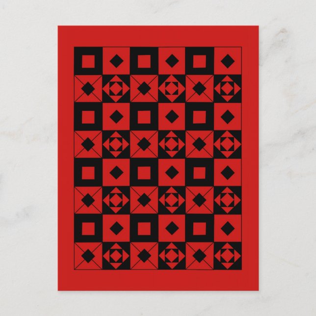 Grotte Celoni - rot Postkarte (Vorderseite)