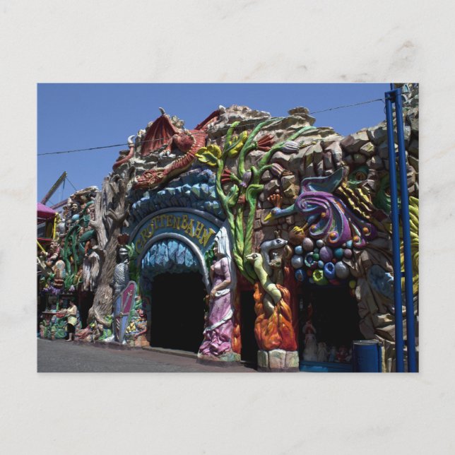 Grottenbahn Im Dackel Prater Postkarte (Vorderseite)