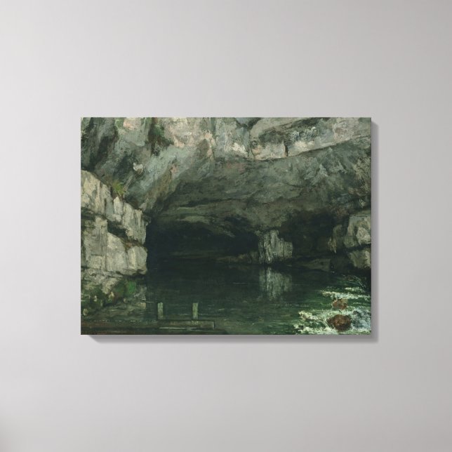 Grotto des Loue, 1864 Leinwanddruck (Vorderseite)