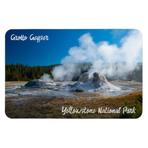 Grotto Geyser Yellowstone Nationalpark Magnet