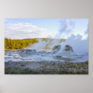 Grotto Geyser, Yellowstone Nationalpark Poster