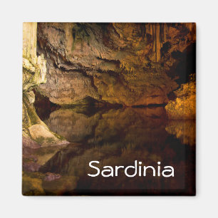 Grotto von Neptun, mit Textmagnet von "Sardinien" Magnet