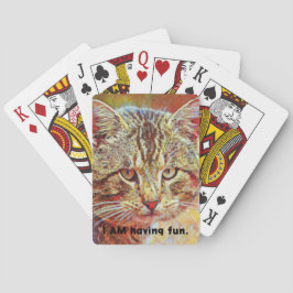 Grouchy Big Cat Funny Playing Cards Spielkarten