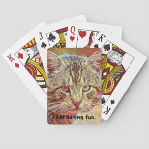 Grouchy Big Cat Funny Playing Cards Spielkarten