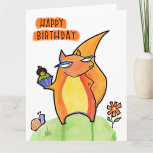 Grouchy Eichhörnchen Geburtstag Big Card Karte