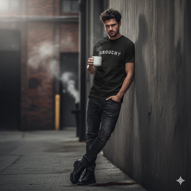 Grouchy Mood Funny Quote T-Shirt (Von Creator hochgeladen)