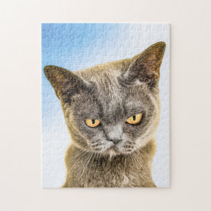 GROUCHY NIEDLICH KITTY CAT ART JIGSAW PUZZLE