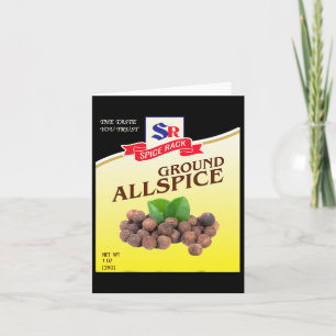 Ground Allspice Halloween Kostüm Einzigartige Fun Karte