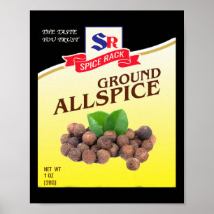 Ground Allspice Halloween Kostüm Einzigartige Fun Poster
