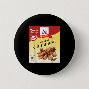 Ground Cinnamon Sce Konditorei Kostüm Button