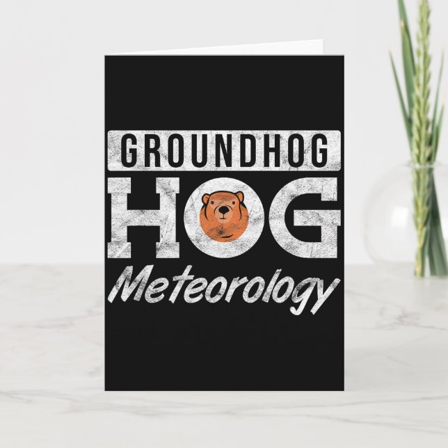 Ground Hog Murmeltier Meteorologie _3  Karte (Vorderseite)