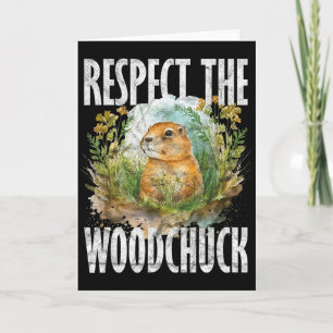 Ground Hog Respektiert Das Waldmurmeltier _2 Karte