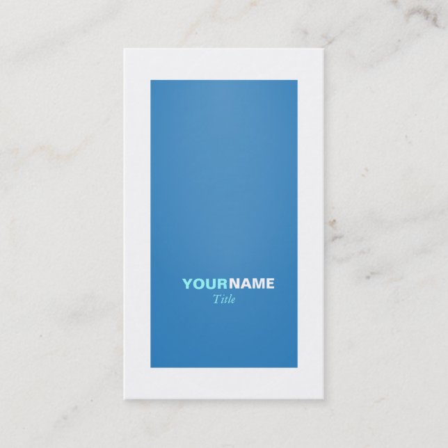 Ground modern Dazzling Blue Visitenkarte (Vorderseite)