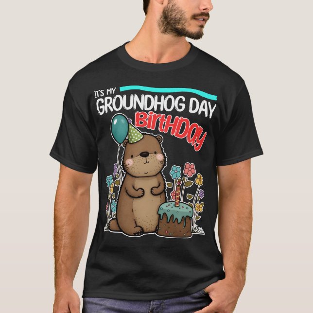 Groundhog 2023 Geburtstag Funny T-Shirt (Vorderseite)
