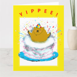 Groundhog Birthday Card Karte