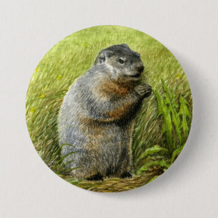 Groundhog Button/Knopf Button