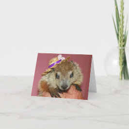 Groundhog Clara Note Card 1 Karte
