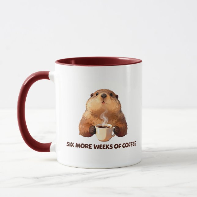 Groundhog Coffee | Six More Weeks of Coffee Tasse (Links)