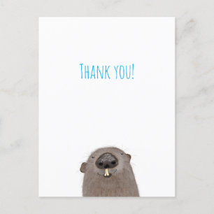 Groundhog danke Ihnen Postcard Postkarte