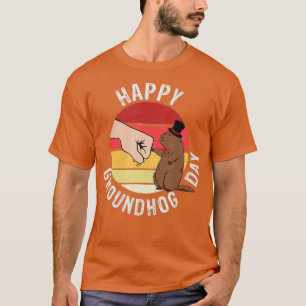 Groundhog Day 2021 a Happy Groundhog Day Vintag G T-Shirt