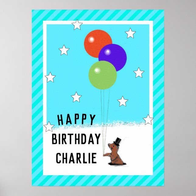 Groundhog Day Birthday Poster (Vorne)