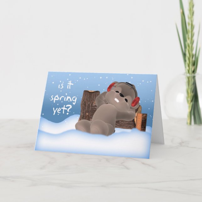Groundhog Day Card - Ist es schon Frühling? Karte (Vorderseite)