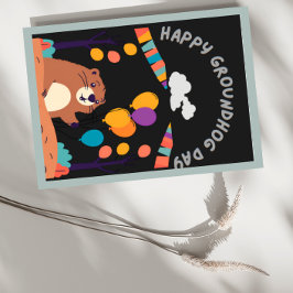 Groundhog Day Celebration: Schatten oder Schein? Feiertagskarte