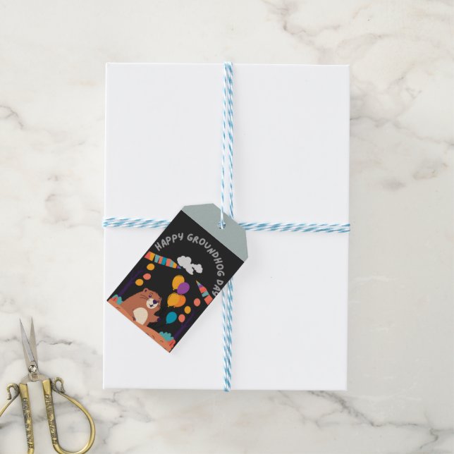 Groundhog Day Celebration: Schatten oder Schein? Geschenkanhänger (Mit Garn)