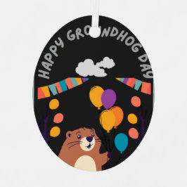 Groundhog Day Celebration: Schatten oder Schein? Ornament Aus Metall