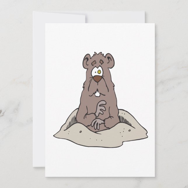 Groundhog Day Einladung (Vorderseite)