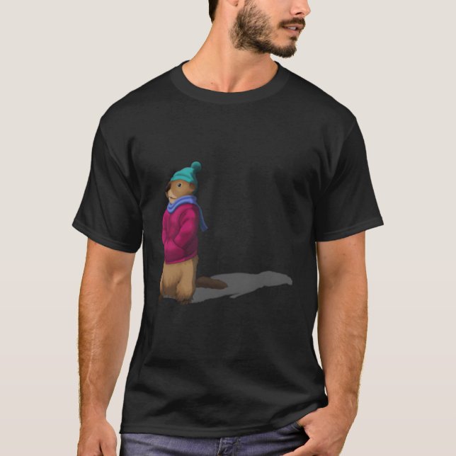 Groundhog Day Forecasting Shadow T-Shirt (Vorderseite)