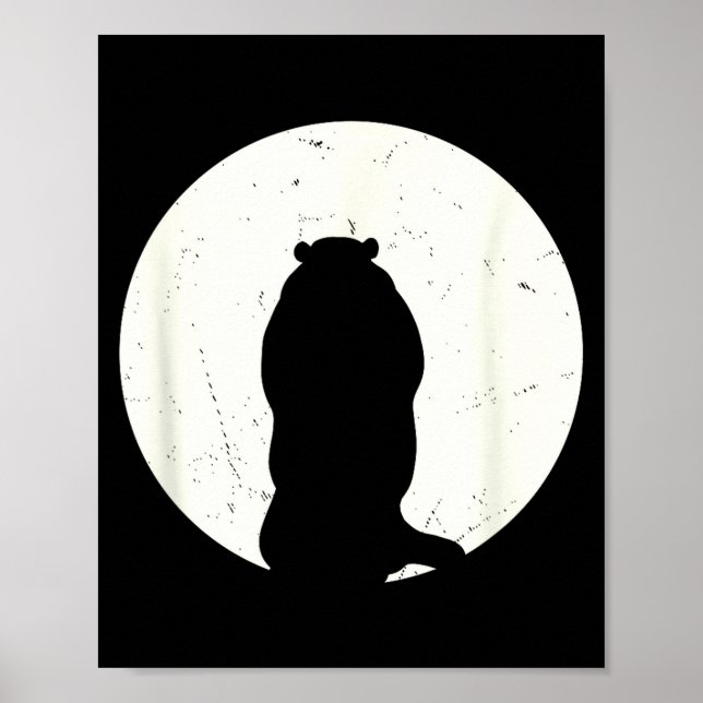 Groundhog Day Full Moon Groundhog  Poster (Vorne)