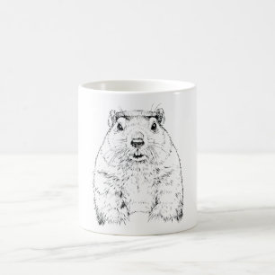 Groundhog Day Funny February Tierprognose Kaffeetasse