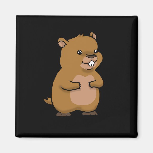 Groundhog Day Geschenk Männer Frauen Groundhog Magnet (Vorne)