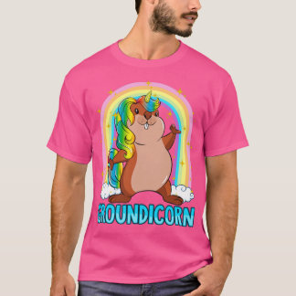 Groundhog Day Groundicorn Niedlich Giro T-Shirt