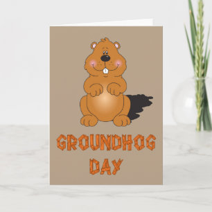GROUNDHOG DAY-GRUSS-KARTE KARTE