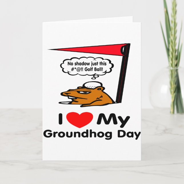 Groundhog Day Karte (Vorderseite)