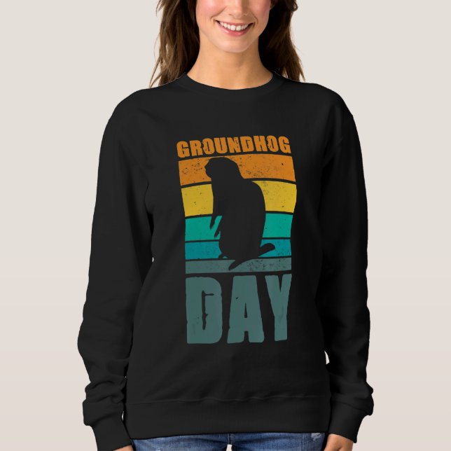 Groundhog Day Pet Owner Sweatshirt (Vorderseite)