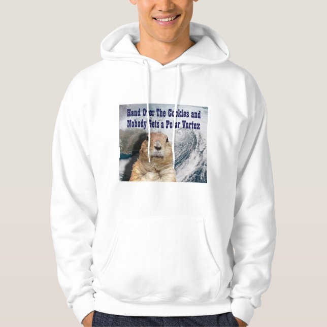Groundhog Day Polar Vortex Hoodie (Vorderseite)
