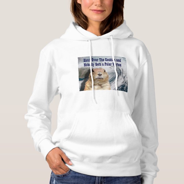 Groundhog Day Polar Vortex Hoodie (Vorderseite)