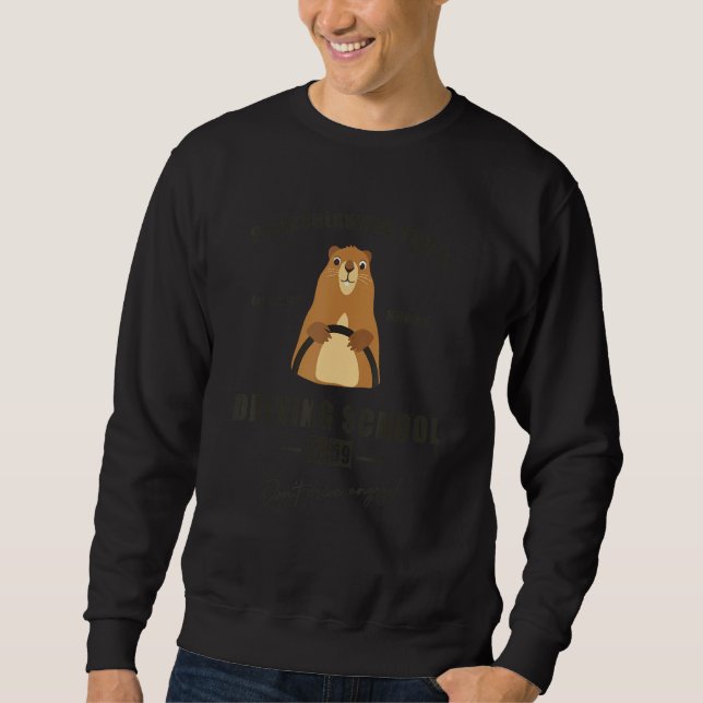 Groundhog Day Punxsutawney Phil Driving 1 Sweatshirt (Vorderseite)
