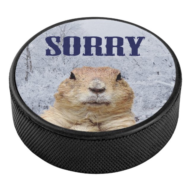 Groundhog Day Sorry Eishockey Puck (3/4)