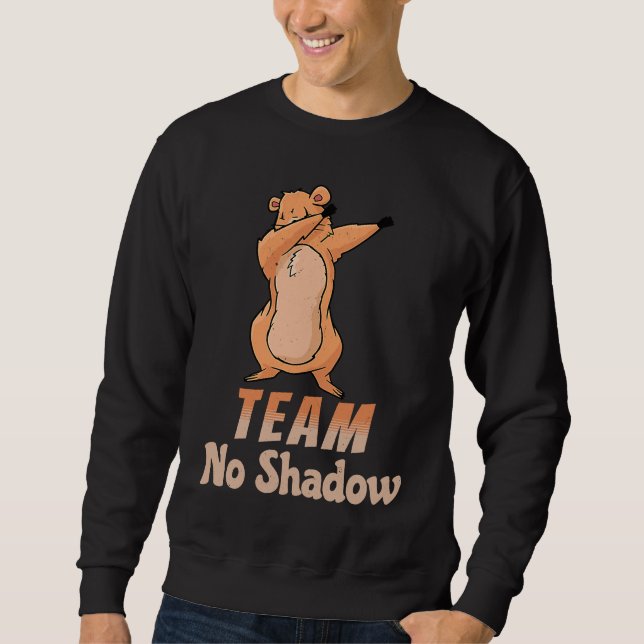 Groundhog Day Team No Shadow Dabbing Kids Men Retr Sweatshirt (Vorderseite)