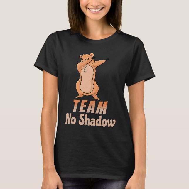 Groundhog Day Team No Shadow Dabbing Kids Men Retr T-Shirt (Vorderseite)