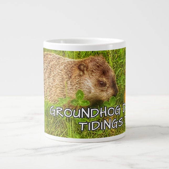 Groundhog Day Tidings für Sie! Tasse (Vorderseite)