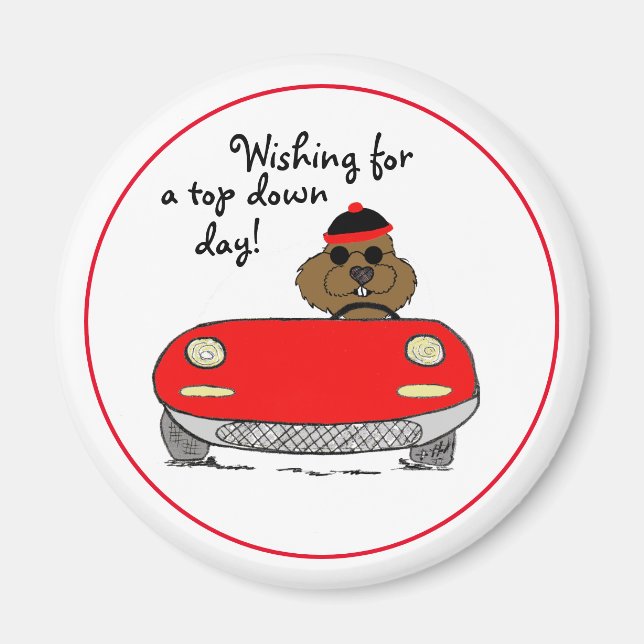 Groundhog Day Top Down Magnet (Vorne)
